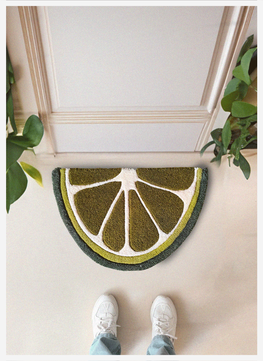 Lime Slice Doormat